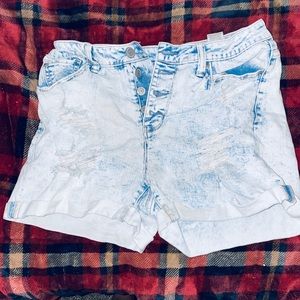 High rise shorts